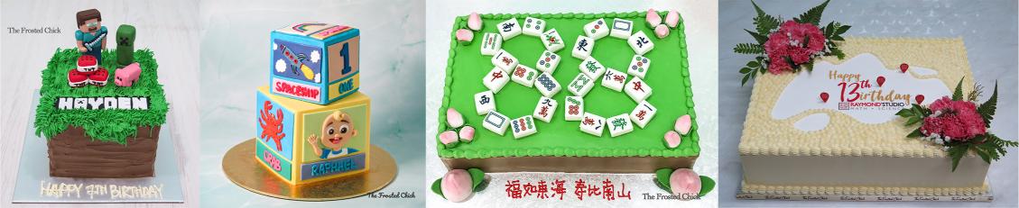 square rectangle cakes